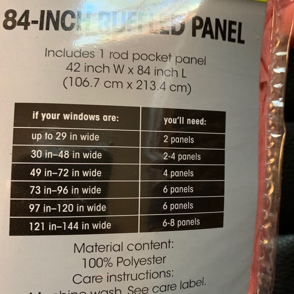 YourZone Ruffled 84 Inch Panel - Picture 3 of 3
